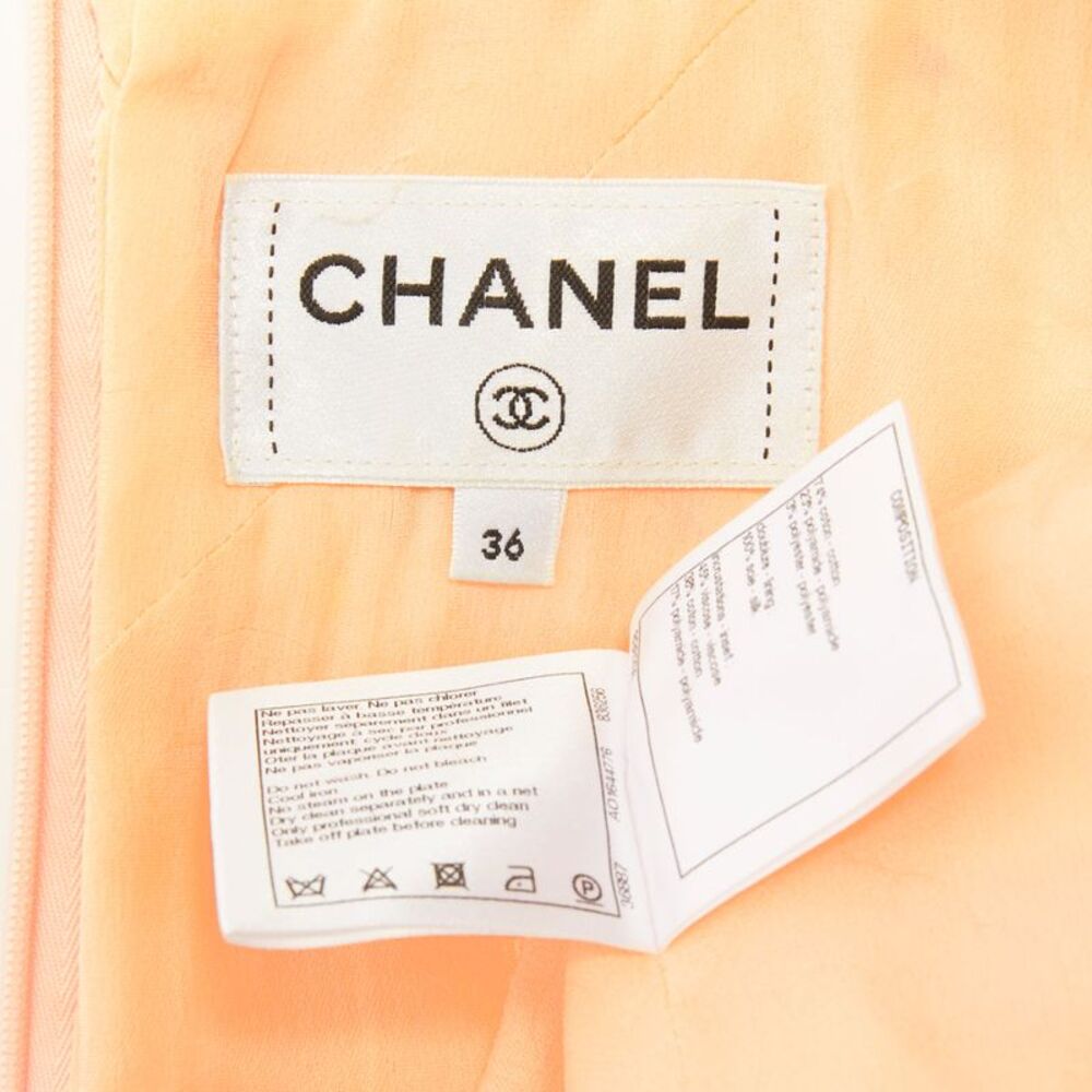 Chanel speckle tweed lace dress - Picture 8 of 9